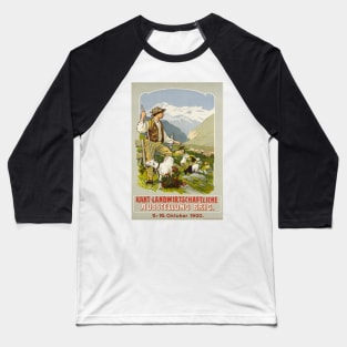 Brig, Kant-Landwirtschaftliche Ausstellung,Travel Poster Baseball T-Shirt